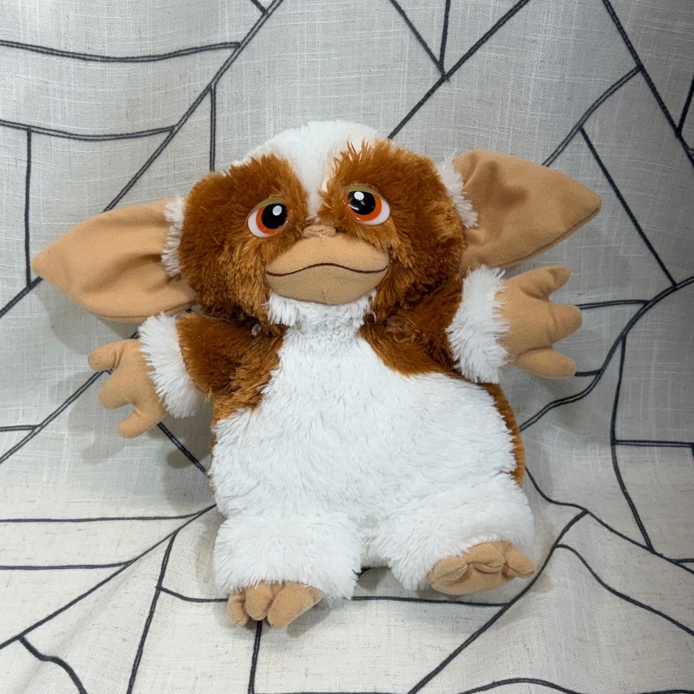 Gremlins Gizmo‎ Plush Toy 8" Brown White Mogwai Stuffed Animal Collectible